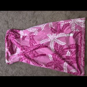 vintage Lilly Pulitzer pink strapless dress